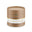 Coconut Soak front of tan cylindrical box with gold and white bands featuring Himalayan Crystal Salt logo on white background