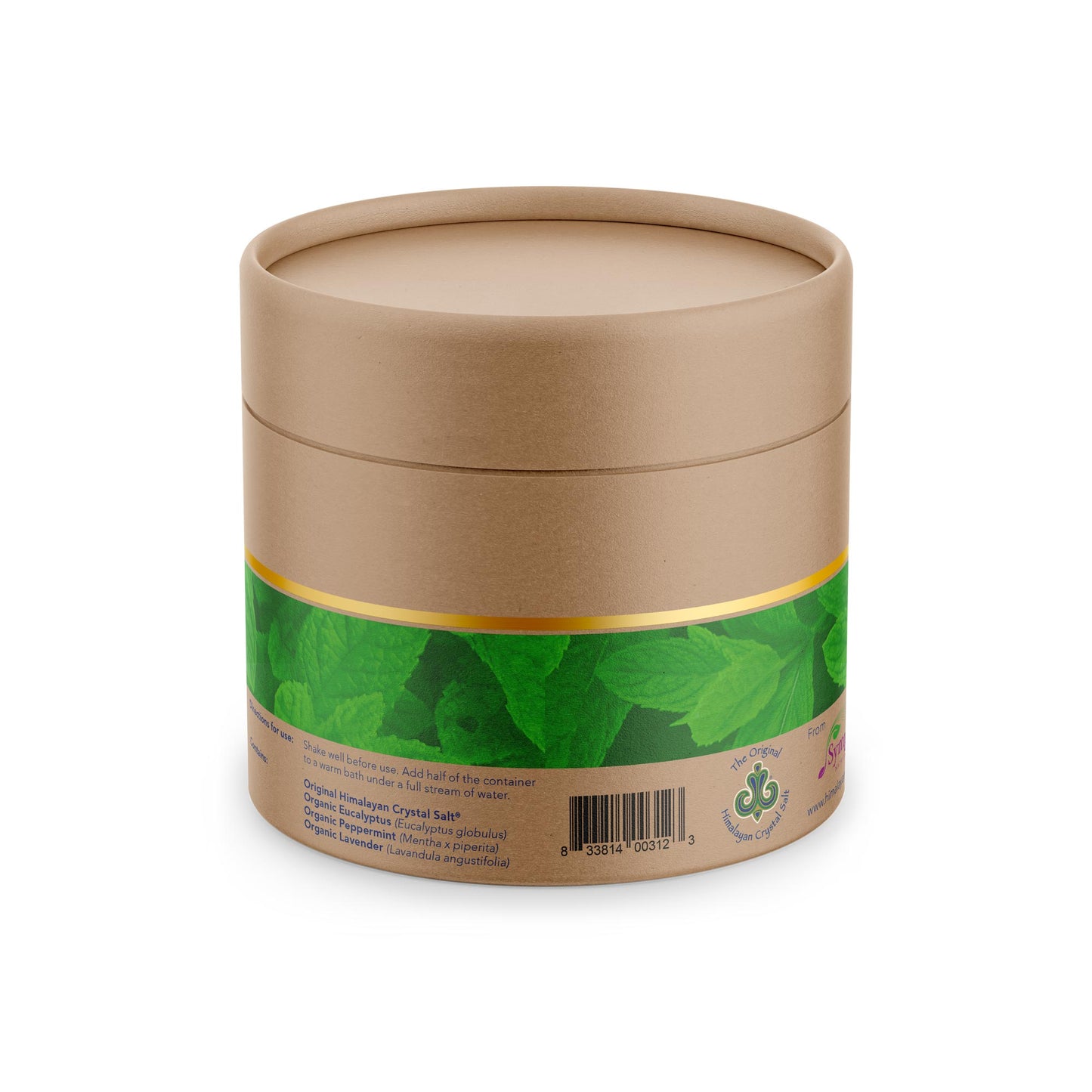 Rejuvenate with this pure bath salt blend of 100% organic eucalyptus, peppermint, and lavender essential oils.  This renewing scent helps soothe tight muscles, ease tension, and provides a deeply invigorating experience. 