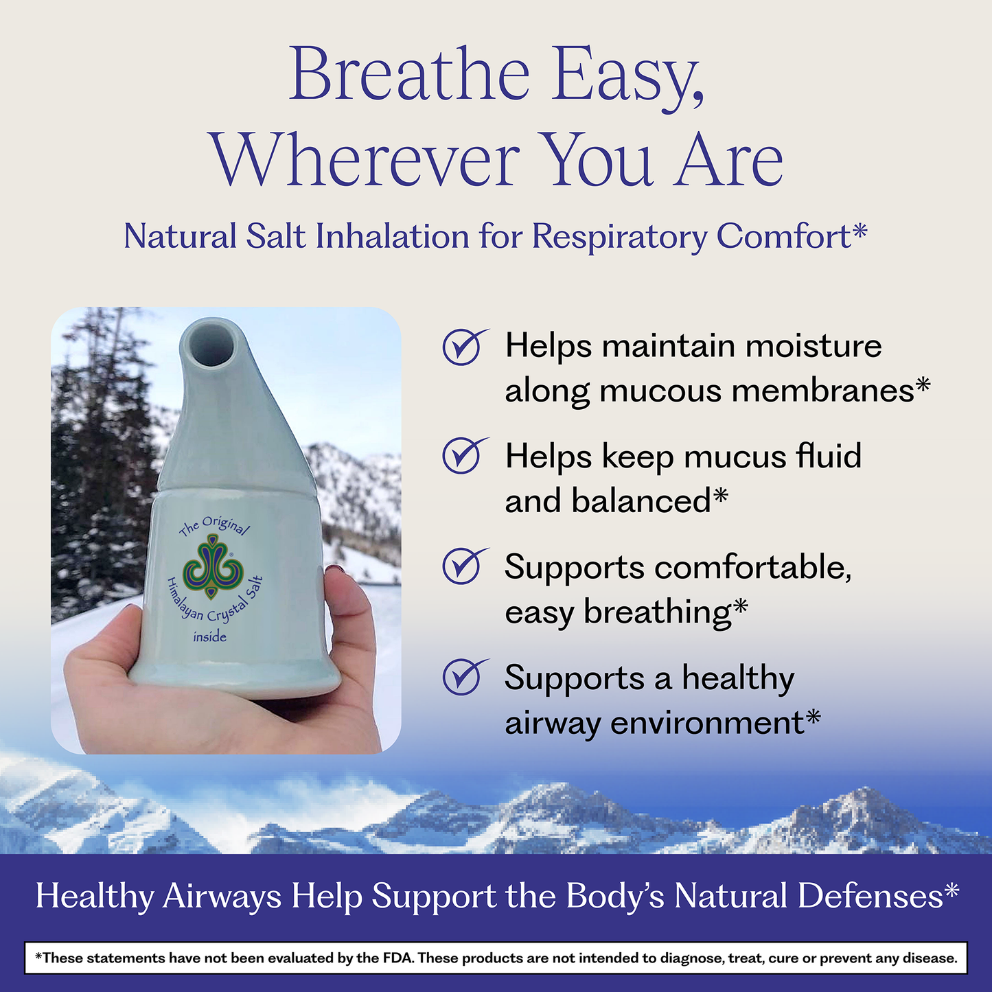 Original Himalayan Crystal Salt Inhaler