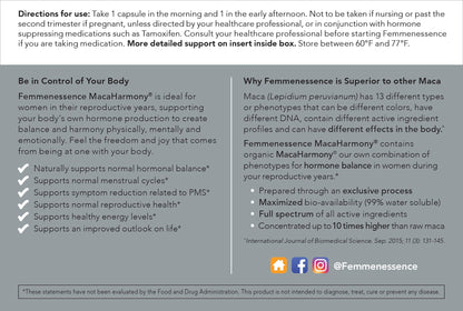 Femmenessence MacaHarmony For Reproductive Health