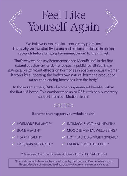 Femmenessence® MacaPause® For Postmenopause 3-Box Subscription